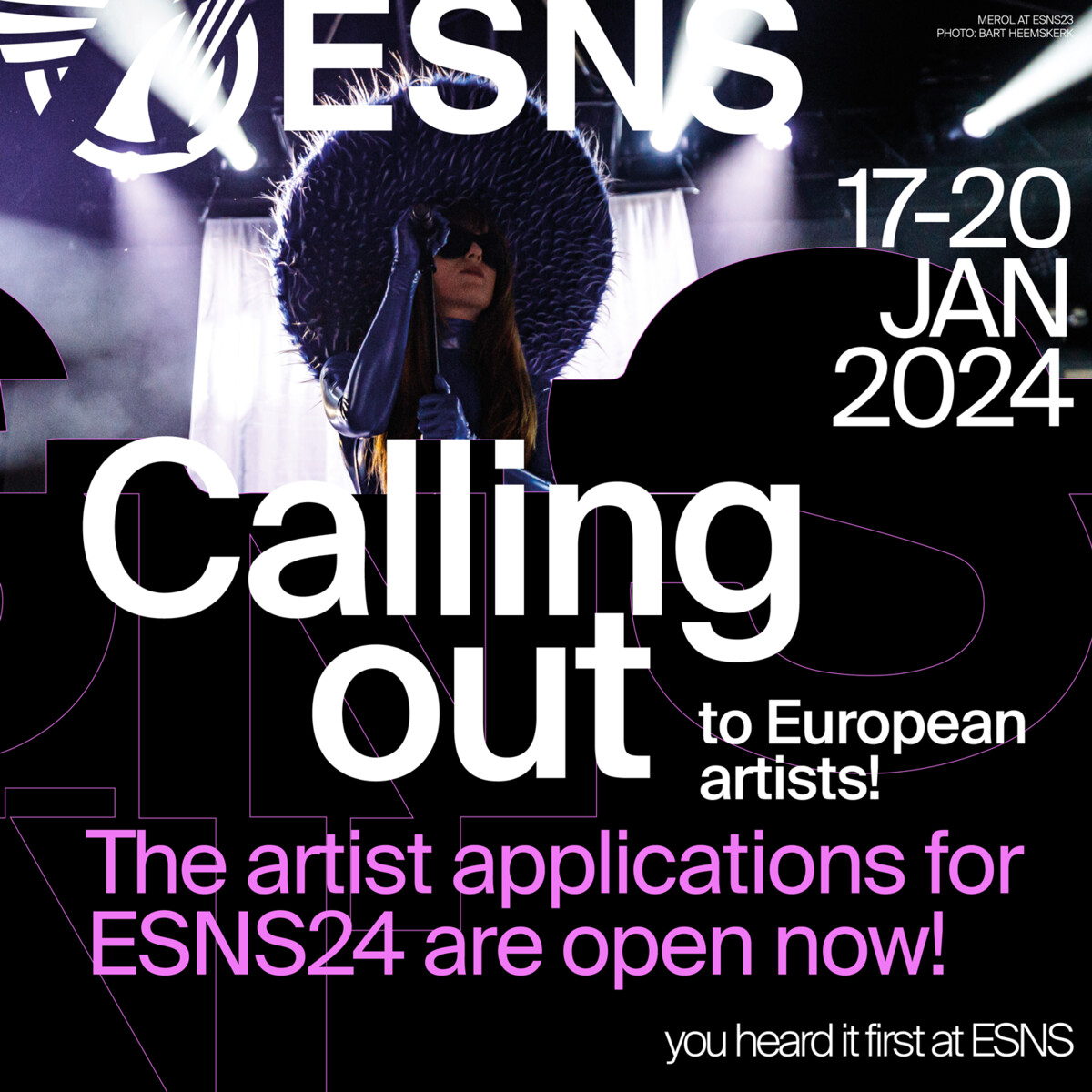 Chcete Hr T Na ESNS 2024 Deadline U 1 Z Sound Czech   Esns24 Artist Application  1500x1500 1 